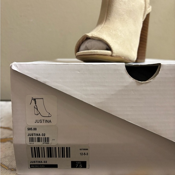 Aldo open toe sling back booties; nice, classy, and comfortable; inside zipper - Picture 16 of 16
